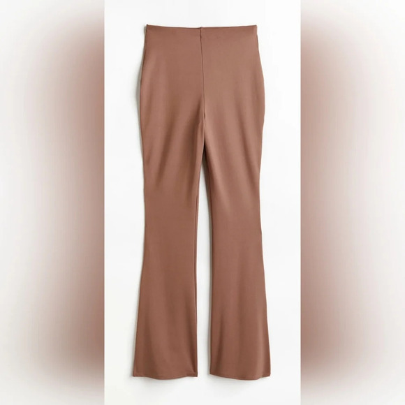 H&M Brown Jazz Flare Leggings Size Medium - Picture 1 of 5
